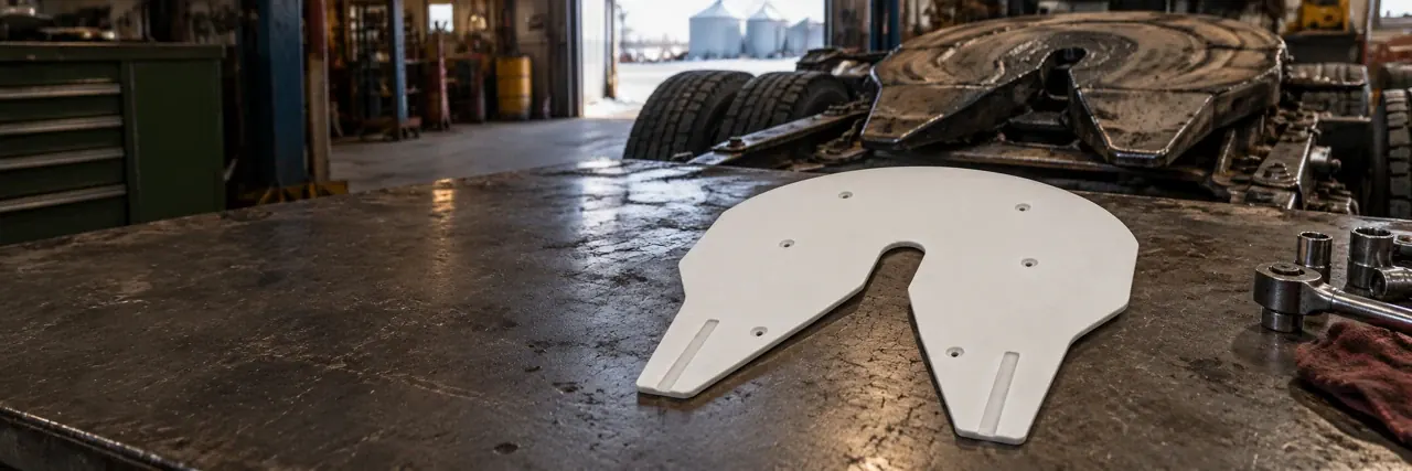 Illustrative workshop scene featuring FW35-Compatible Skid Plate Kit