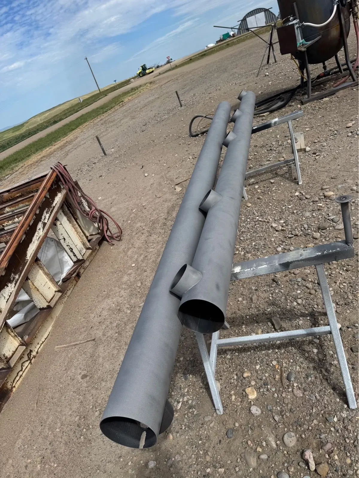 Air Seeder Delivery Pipes — completed fabrication work